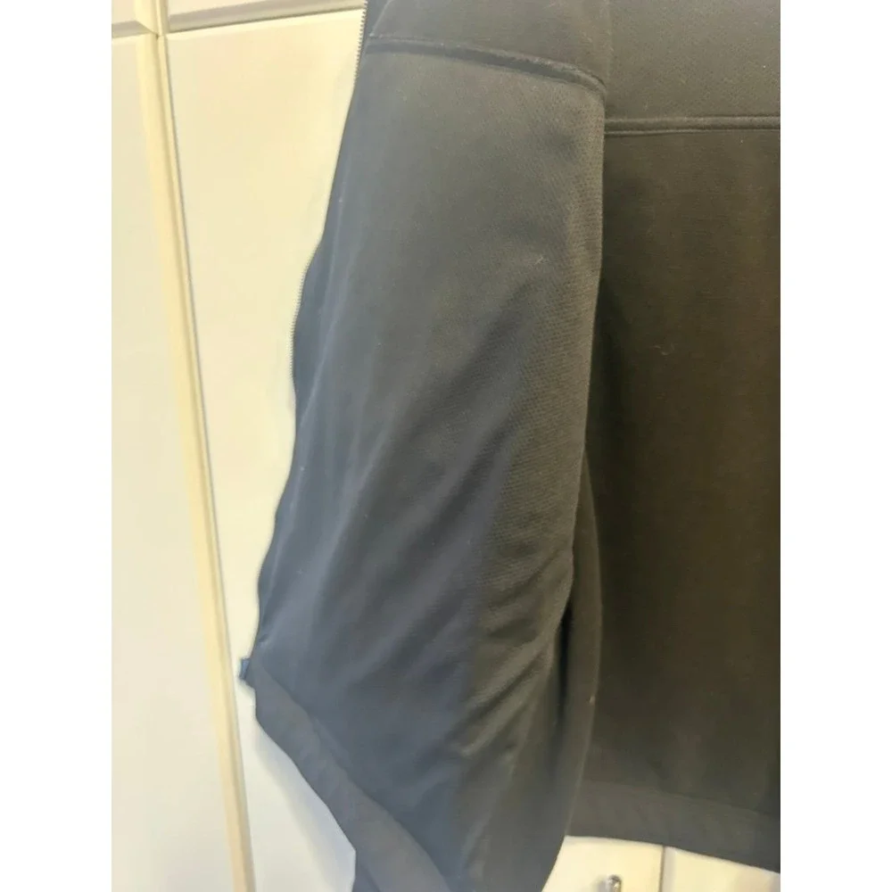 Levis Mens Black Softshell Hooded Jacket‎ Full Zip Windbreaker Coat Large